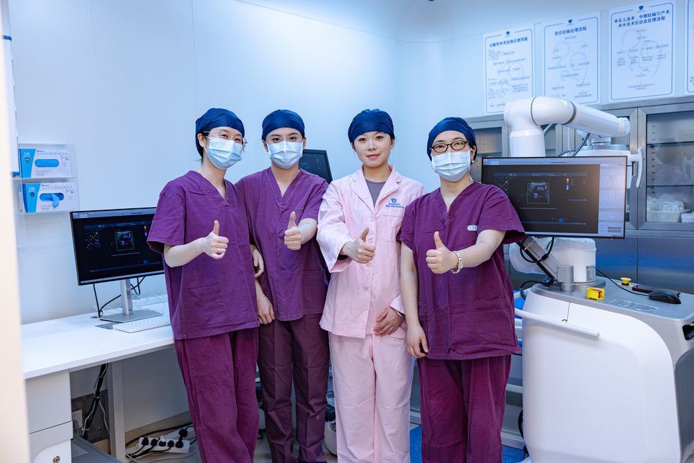 Clinical team in the HIFU treatment suite